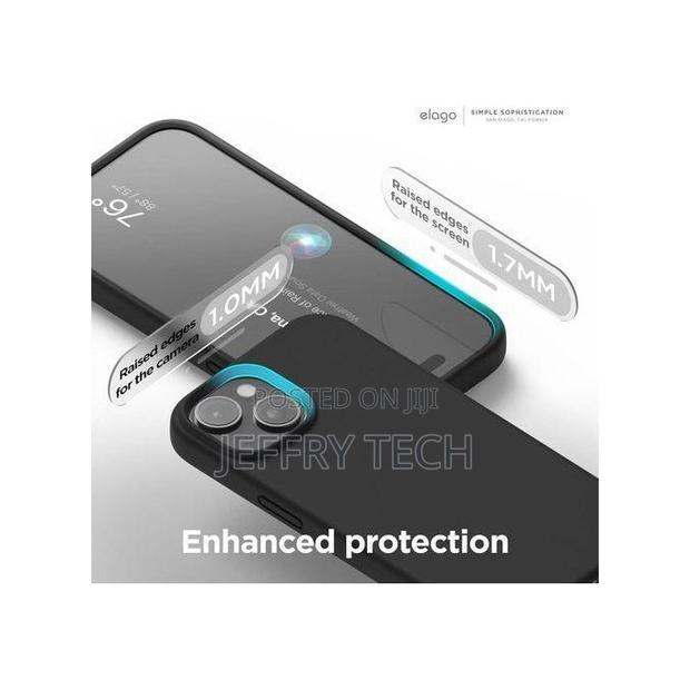 Apple iPhone 15 Real Silicone Case With Inside Microfiber Lining - main view