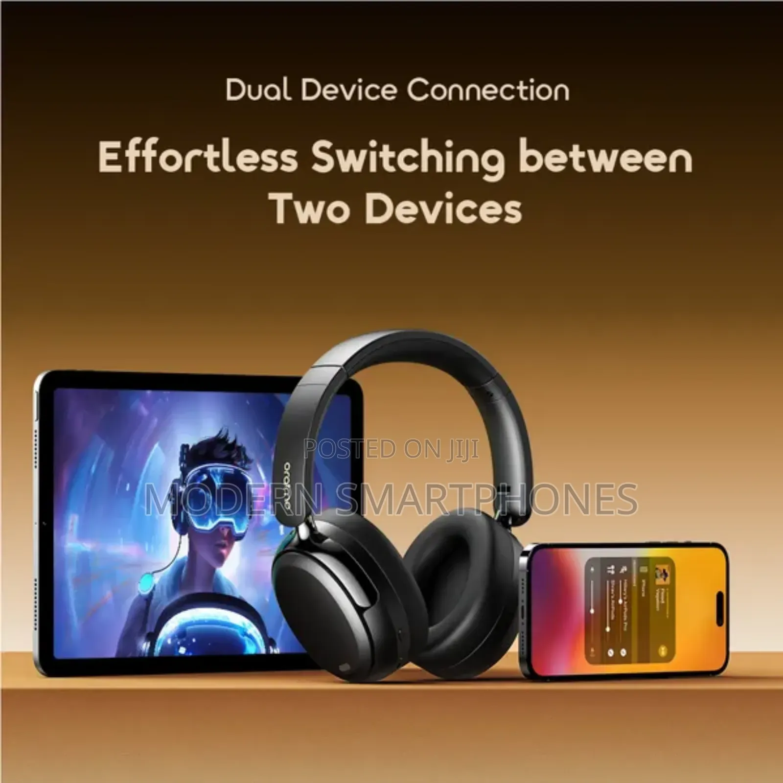 Oraimo Boompop N Wireless Hybrid Noise Cancelling Over-ear Headphones