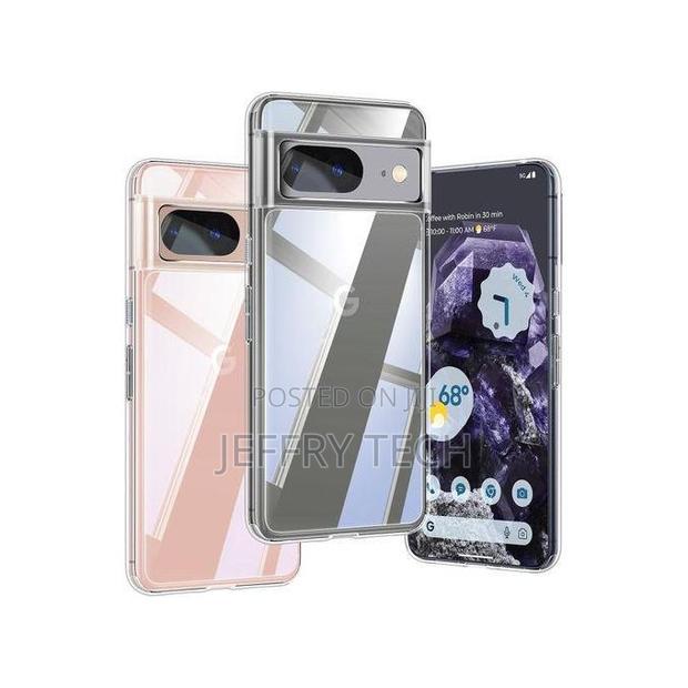 Google Pixel 8 Clear Case, 20x Anti-Yellowing, Built-in 4 Airbags, 1