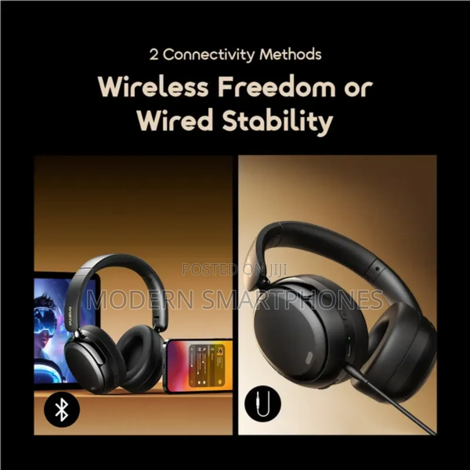 Oraimo Boompop N Wireless Hybrid Noise Cancelling Over-ear Headphones
