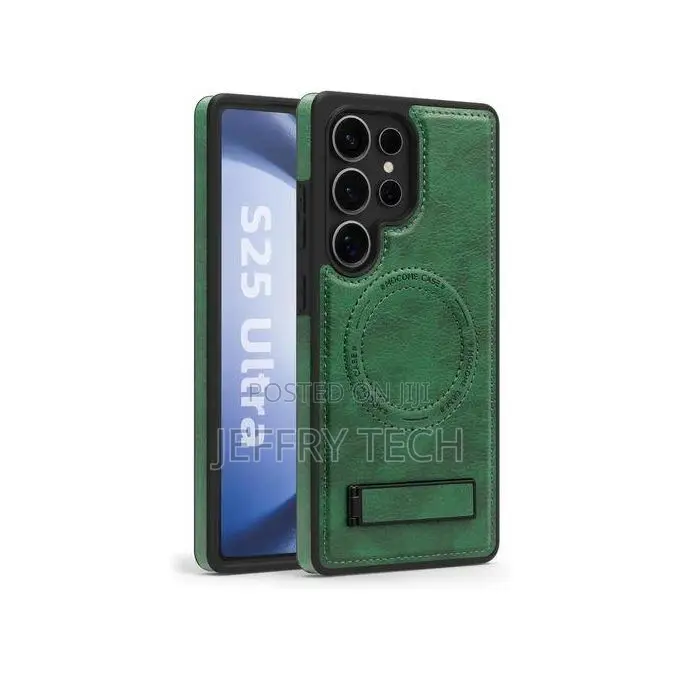 Samsung Galaxy S25 Ultra Pu Leather Case Compatible With Magsafe Built