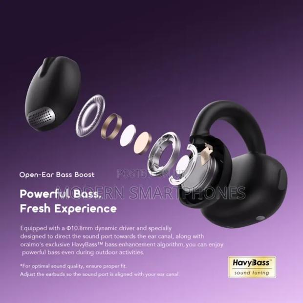 Oraimo Opensnap Clip-on True Wireless Earphones - thumbnail 4