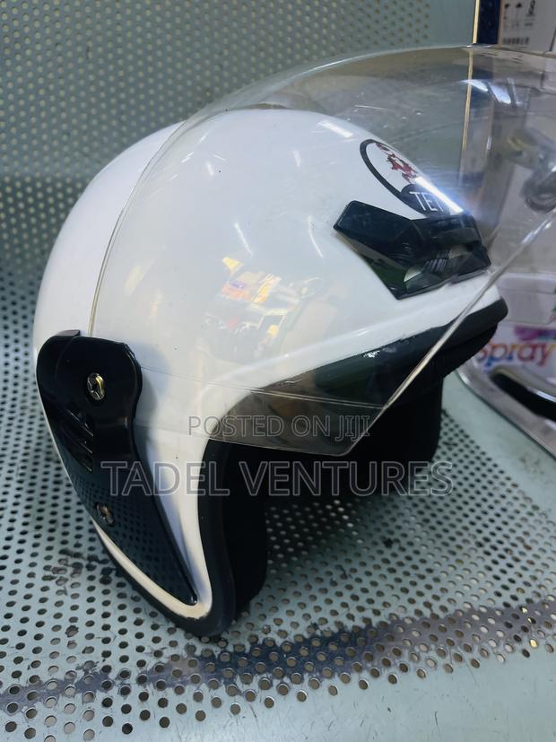 Motorcycle Helmet White Half - thumbnail 3