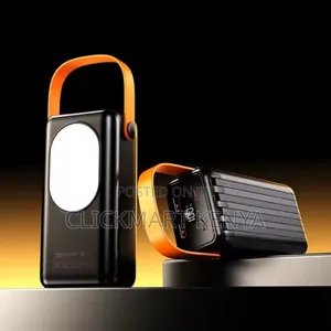 50000 Mah Fast Charging Powerbank With Inbuilt Cables Flashlight