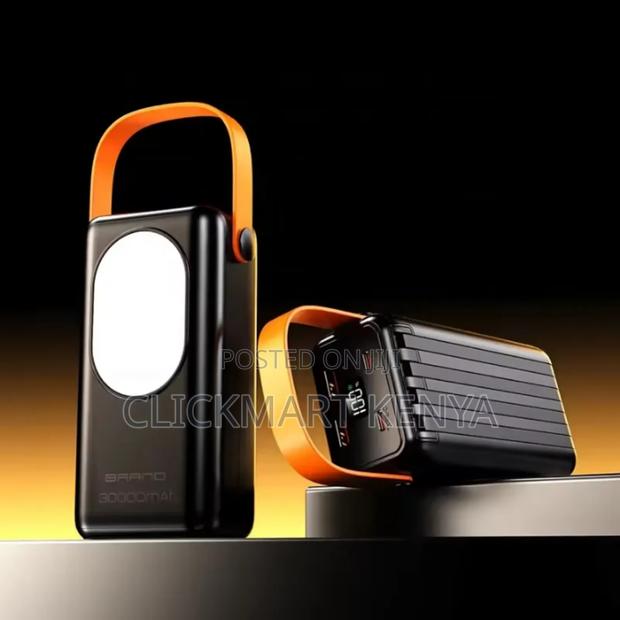 50000 Mah Fast Charging Powerbank With Inbuilt Cables Flashlight