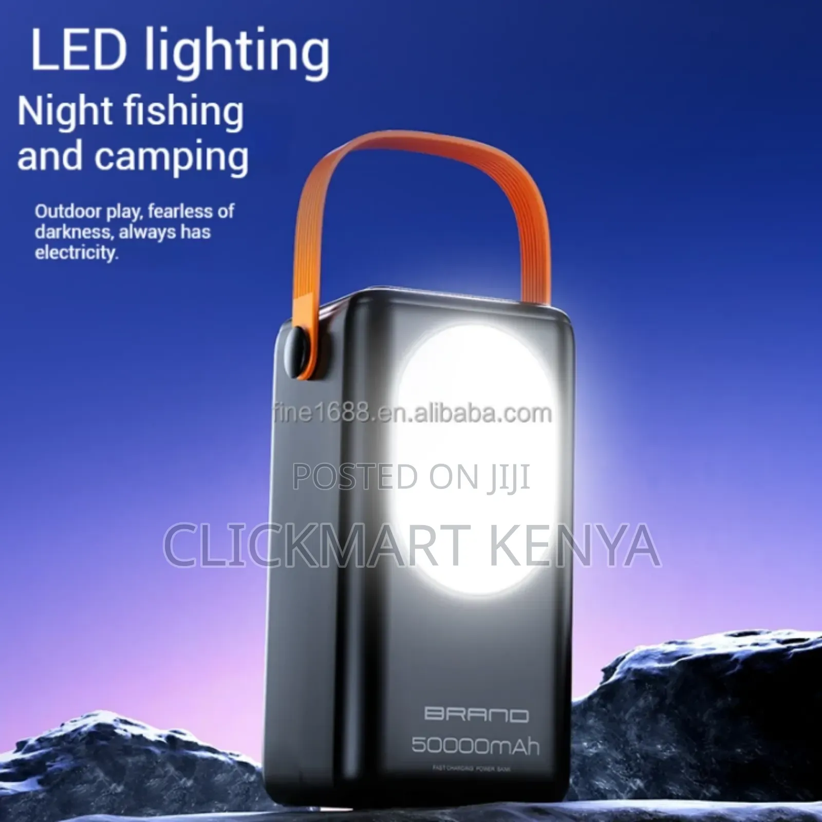 30000mah Fast Charging Power Bank 22.5w With Built-in Cables Light