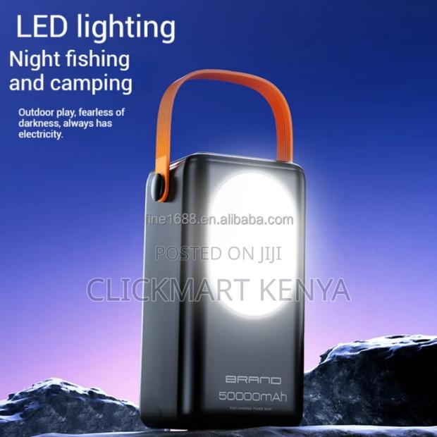 50000 Mah Fast Charging Powerbank With Inbuilt Cables Flashlight - thumbnail 9