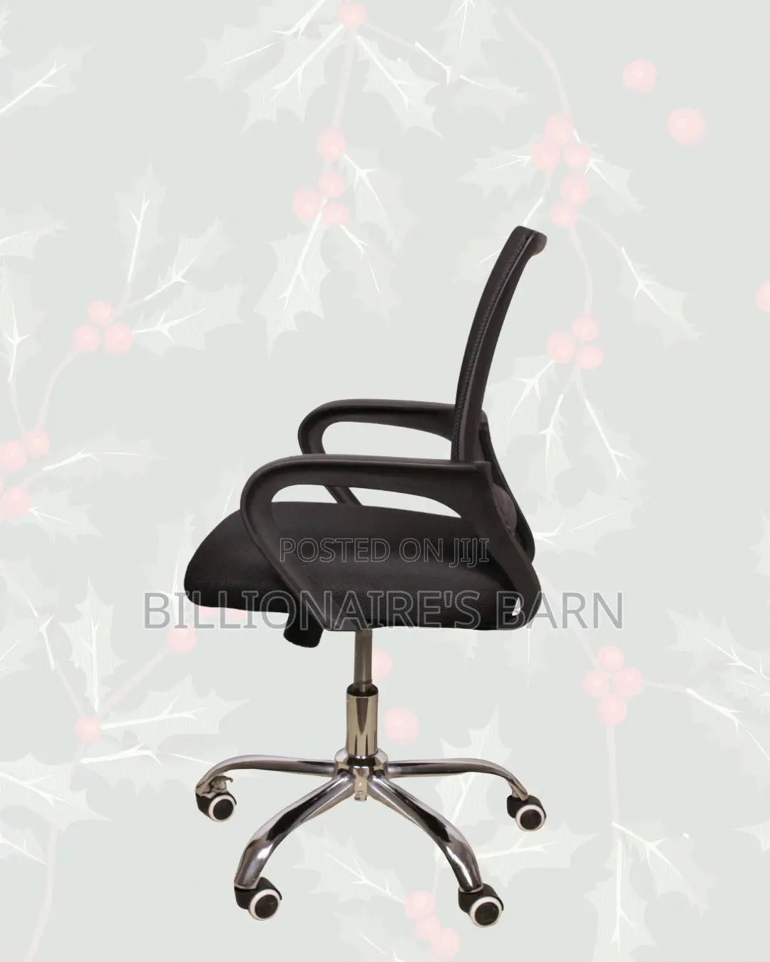 Black Compact Ergonomic Chair | Easy Adjustability