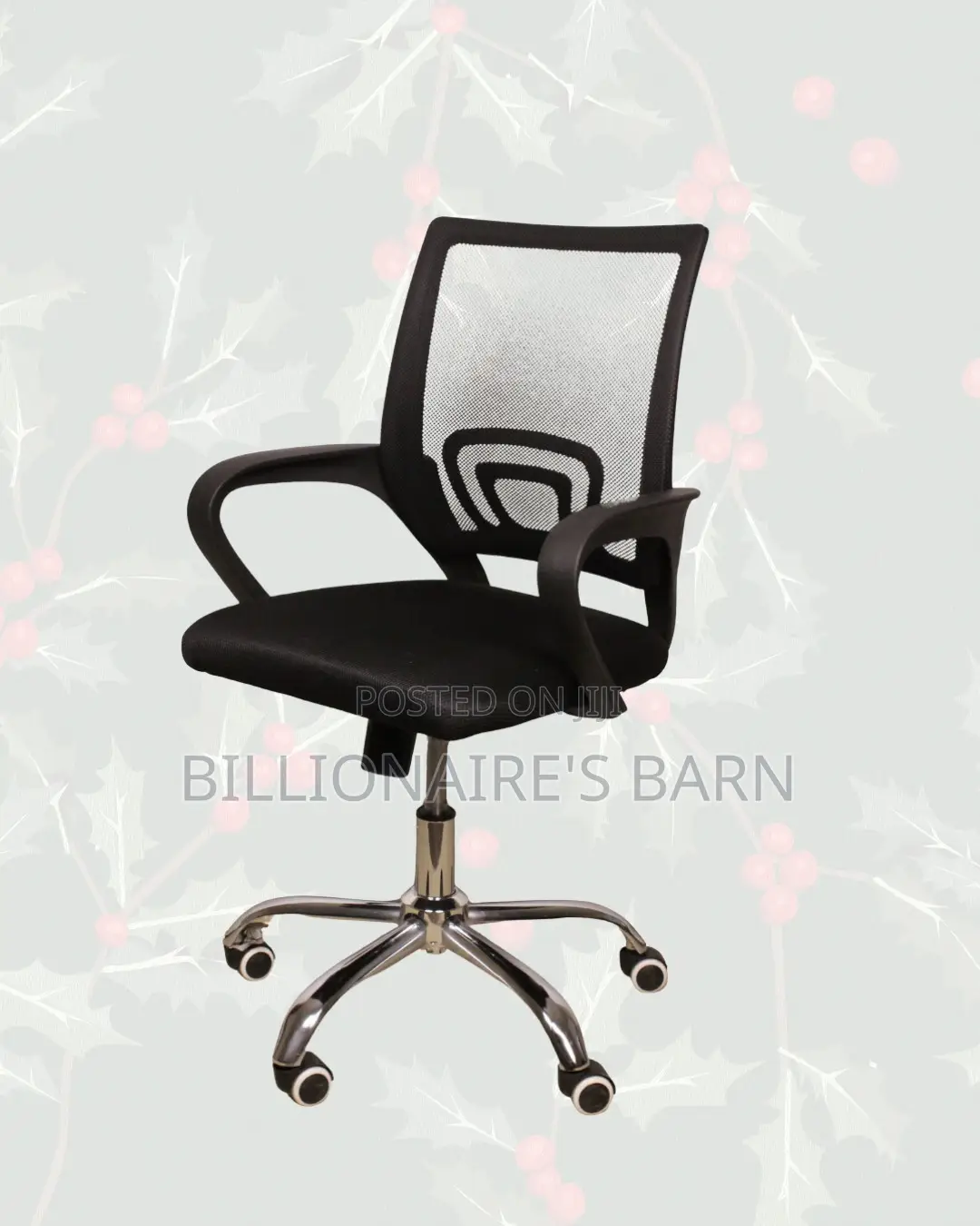 Black Compact Ergonomic Chair | Easy Adjustability