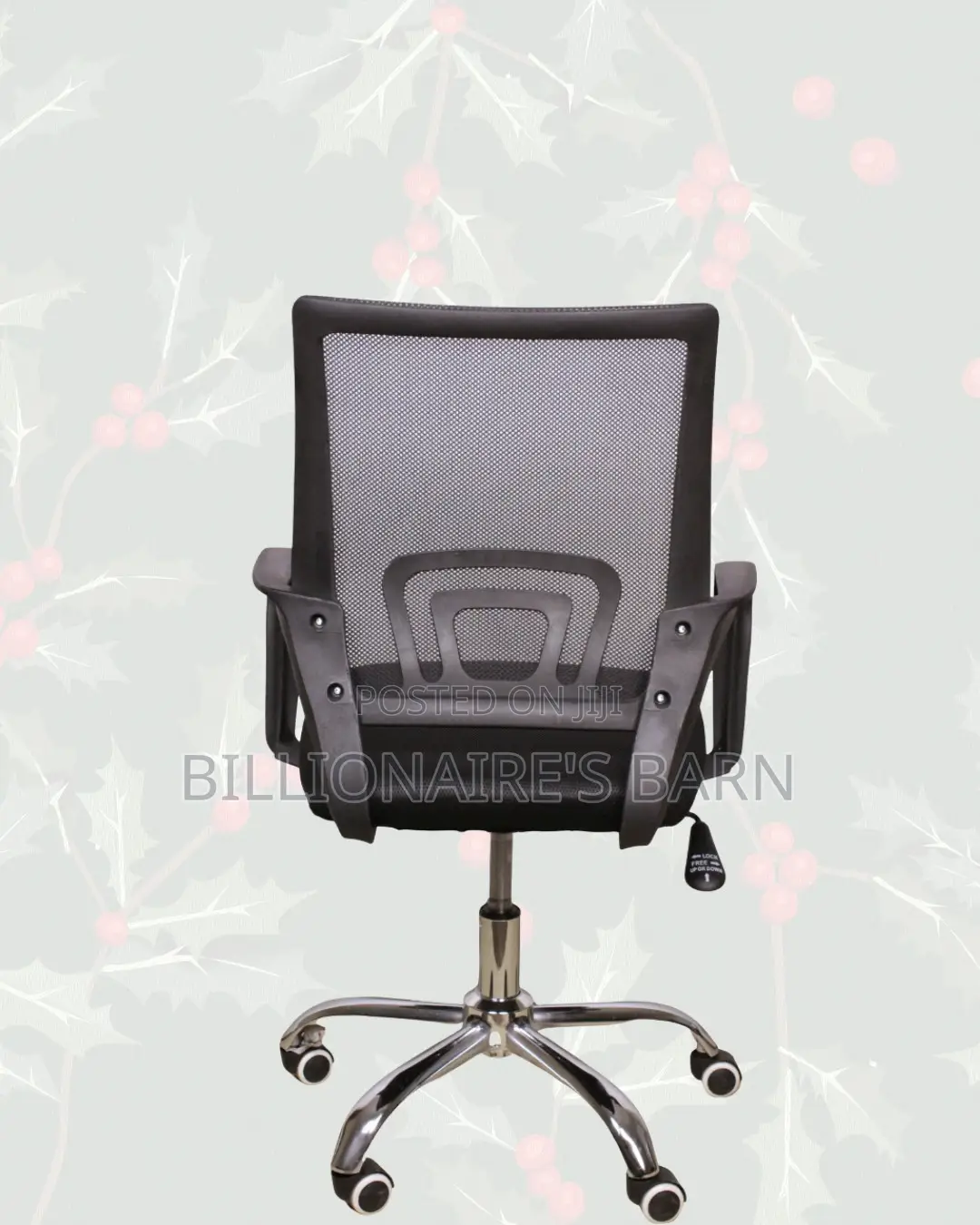 Black Compact Ergonomic Chair | Easy Adjustability