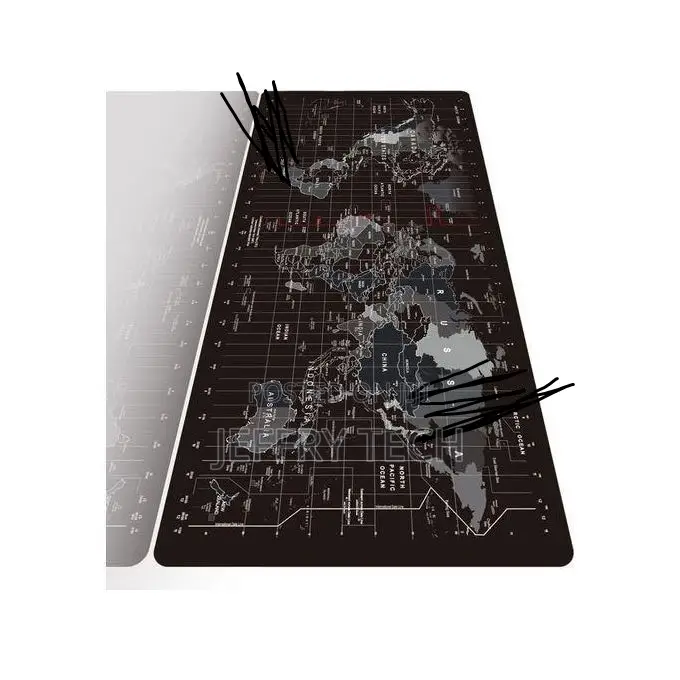 Large Gaming World Map Mouse Pad for Desk, Waterproof Anti-Slip Compu