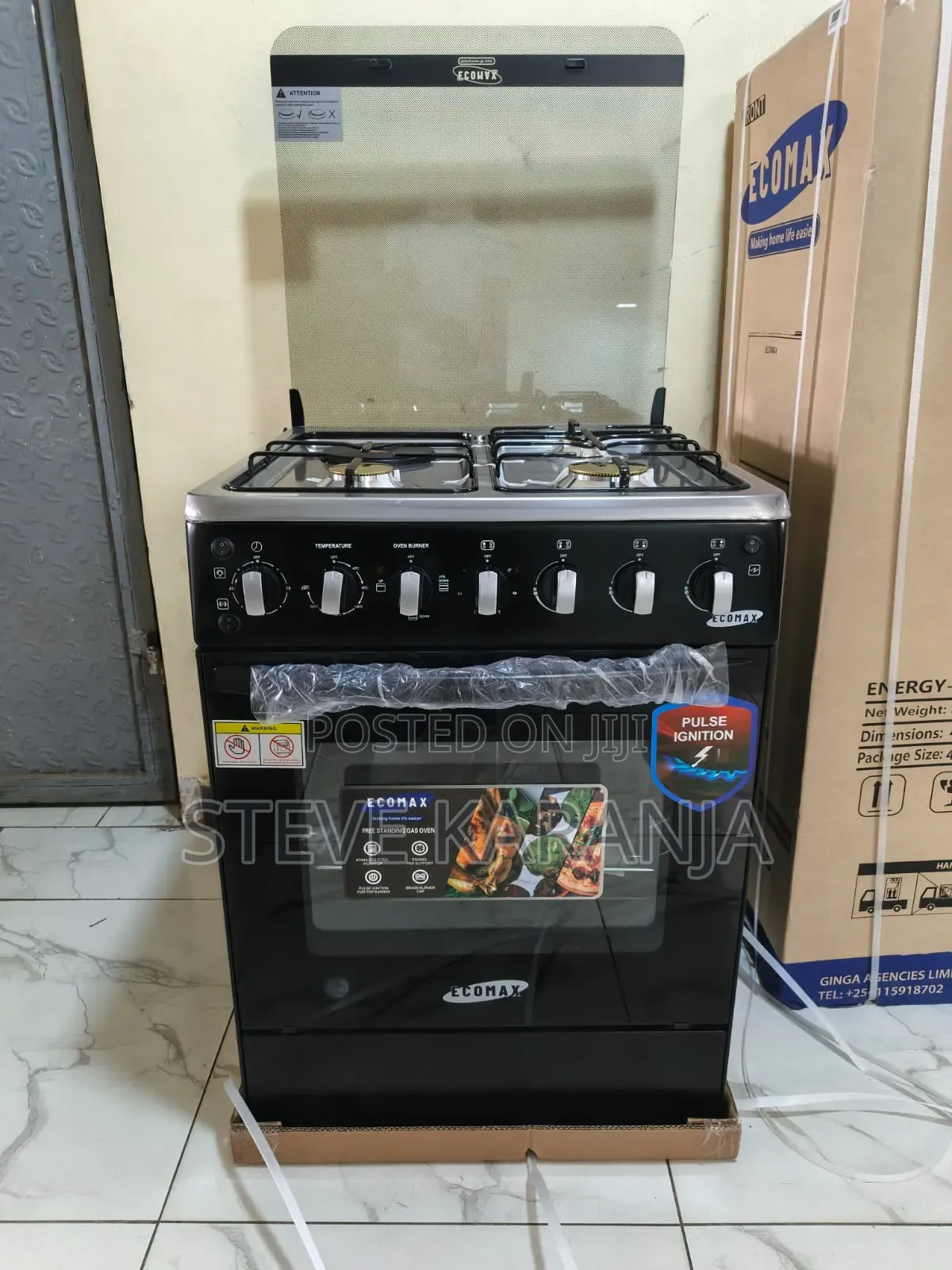 Standing Cooker, 50*55 Ecomax With Electric Oven
