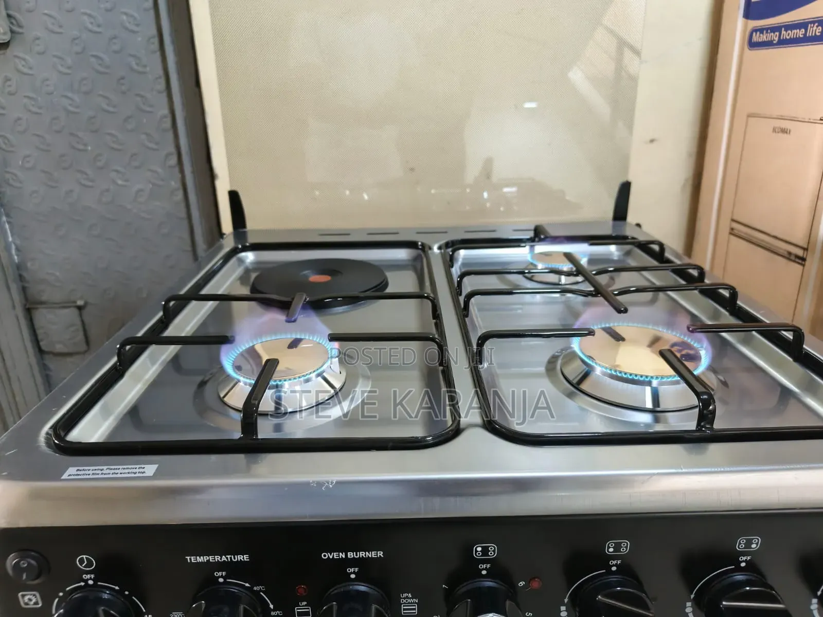 60 by 60 Standing Cooker, Ecomax 3+1