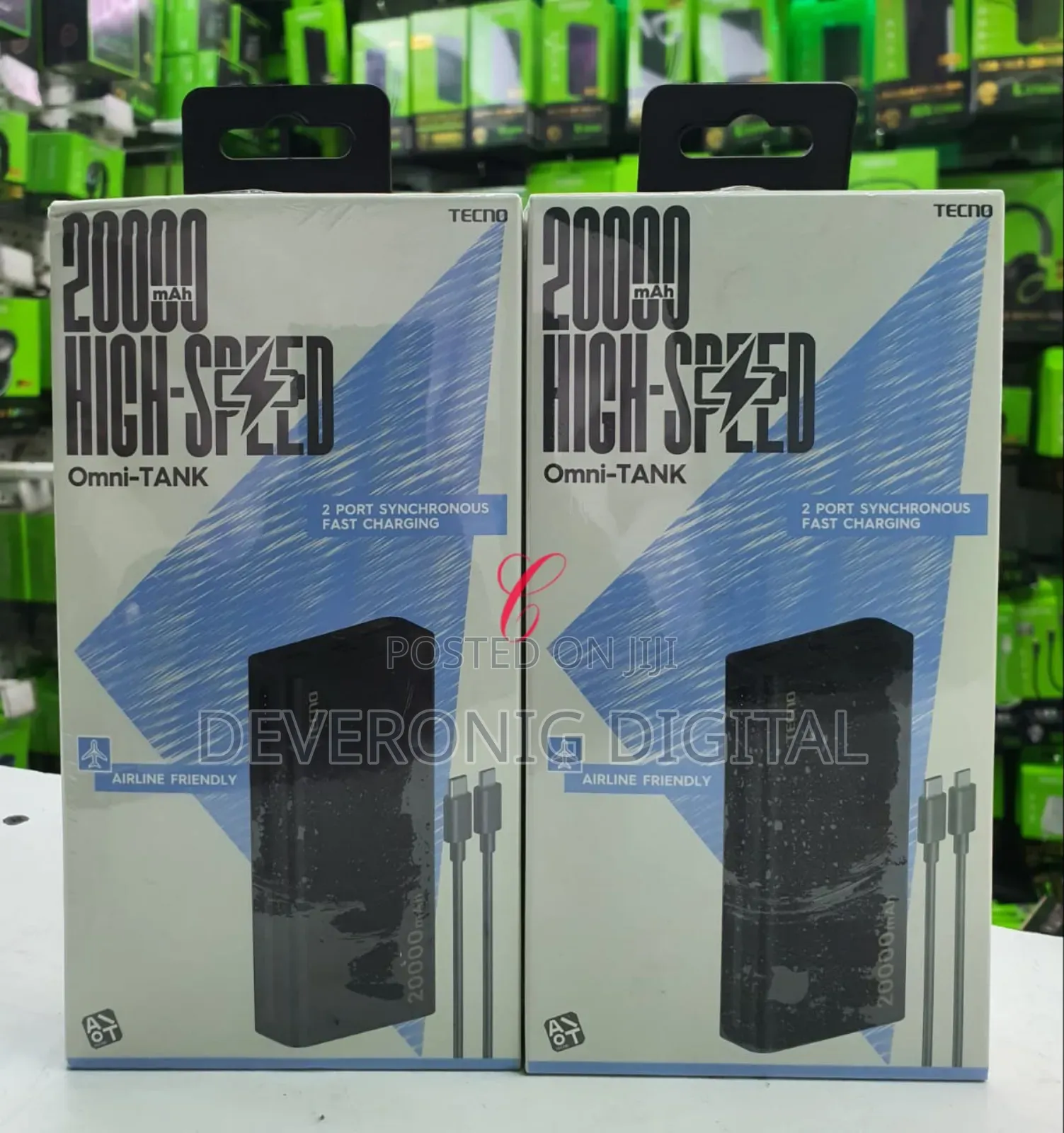 Tecno TPB-202 *20000mah*
 Omni Tank Power Banks