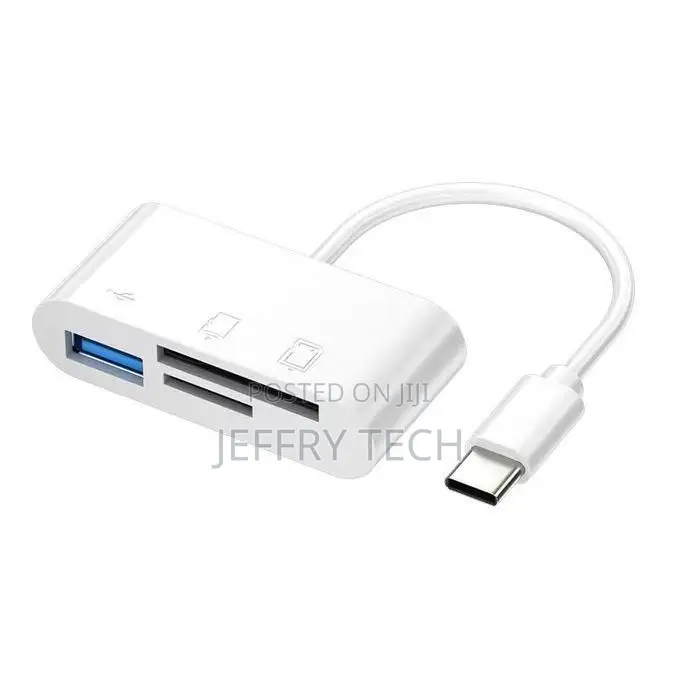 Usb 3.0 Type-C 3-in-1 Otg Card Reader for Phone Computer