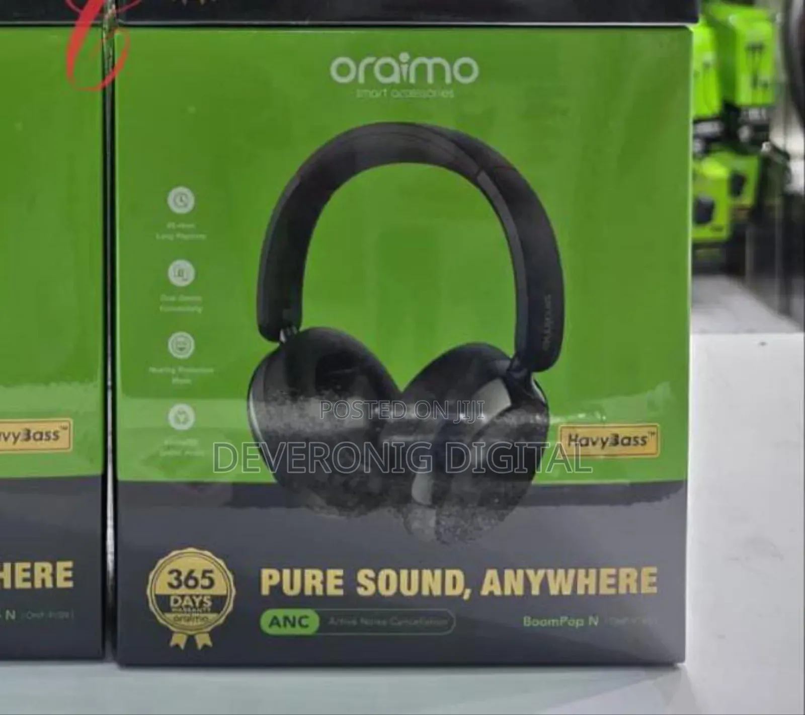 Oraimo Boompop N Ohp-915n *65hrs Wireless Headphones