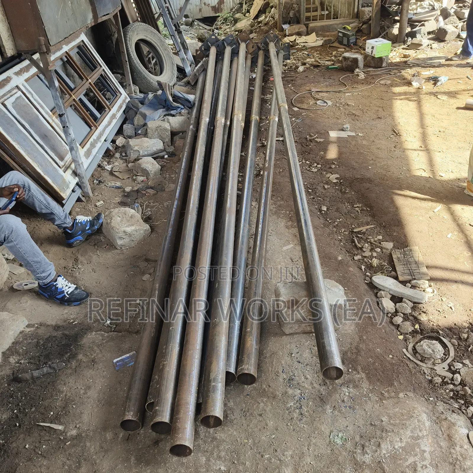 Street Light Poles Fabrication – 3mm to 5mm Steel | Custom Designs