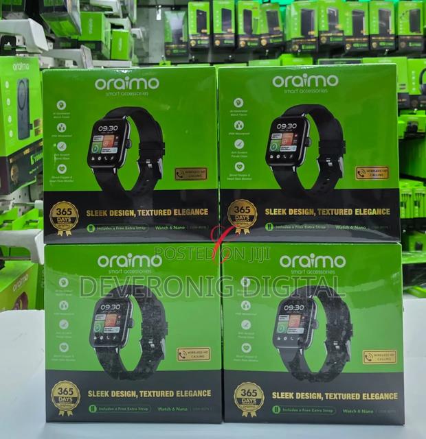 Oraimo Watch 6 Osw-807n Full Touch Wireless Hd Calling Smart Watch