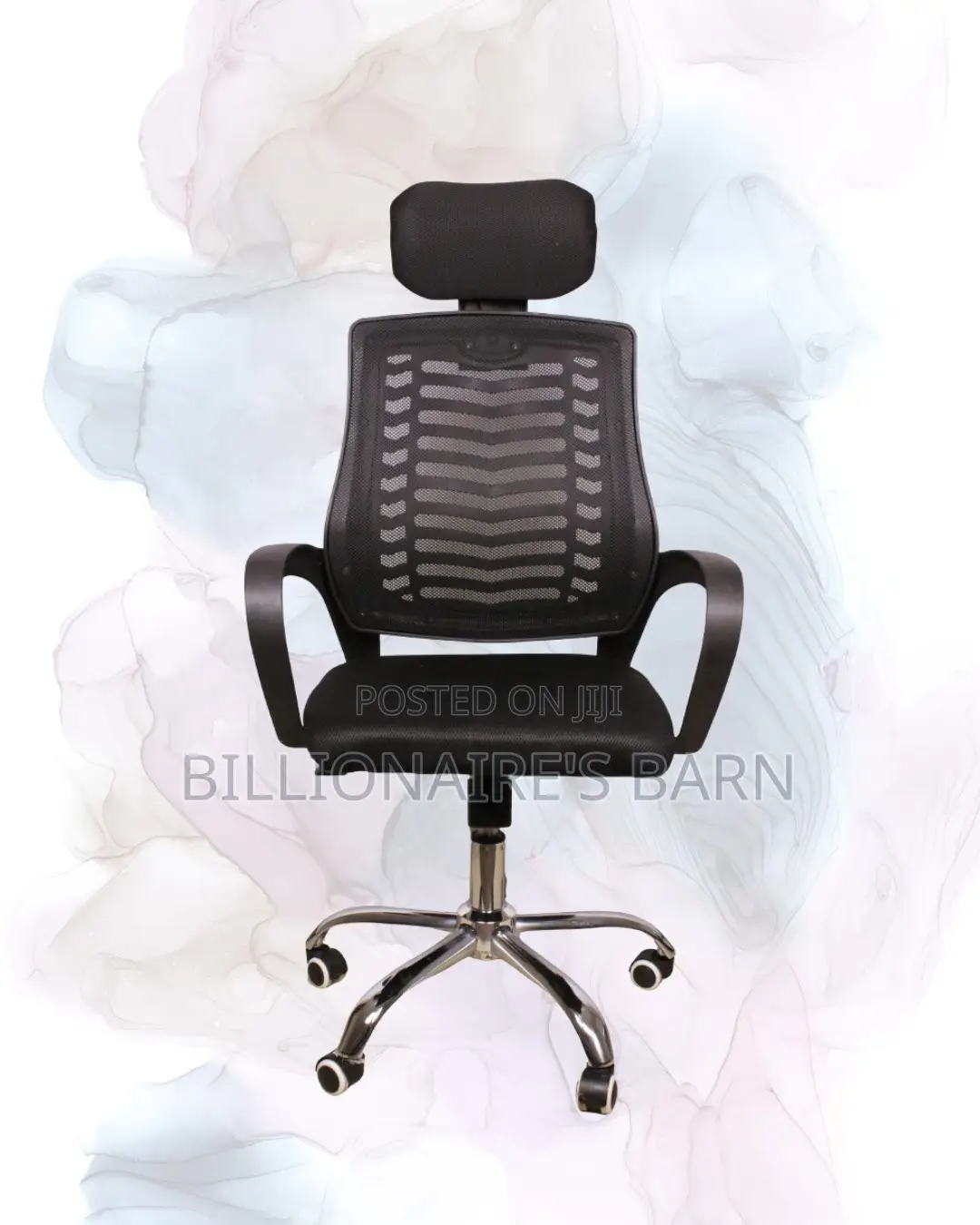 Black Secretarial Mesh Chair | Breathable Support for Long Desk Hours