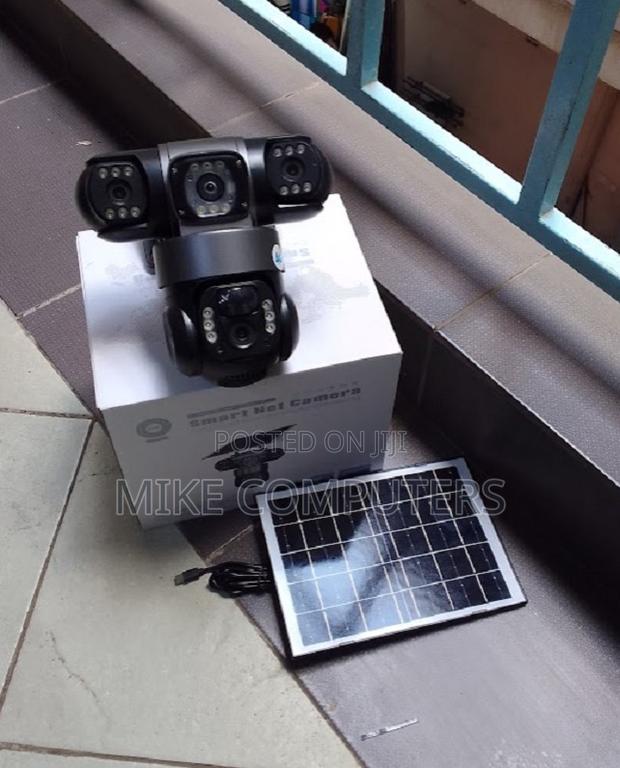 Triple Lens 4g Solar PTZ Camera 4g Sim Card Connectivity