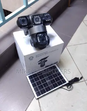 V380 Triple-Lens Solar-Powered PTZ Camera Pan-Tilt-Zoom (Ptz) Control