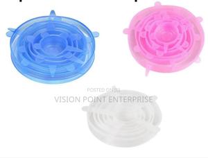 *6 PCS Reusable Silicone Food Covers - thumbnail 2
