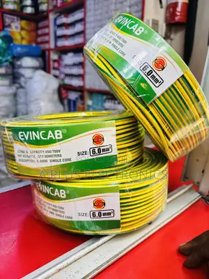 Evincab 6.0mm Single Core Wiring Cable 90m Wire(Yelow Green) –Original