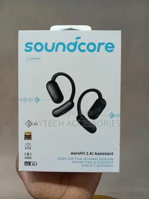 The Anker Soundcore Aerofit 2 Ai Assistant Open-Ear Wireless Earbuds.