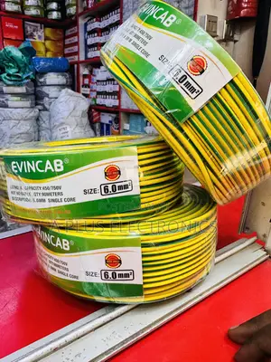 Evincab 6.0mm Single Core Wiring Cable 90m (Yellow Green)–High Quality