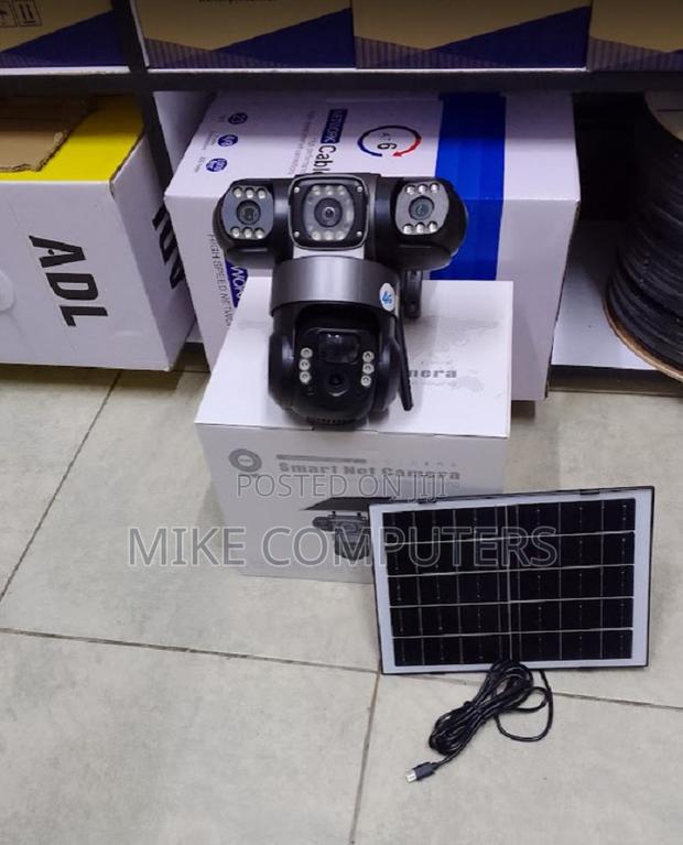 Human Motion Tracking Pan-Tilt V380 Triple Lens 4g Solar - main view