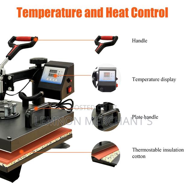 8 in 1 Heat Press Machine Sublimation Printer Digital Transfer - thumbnail 3