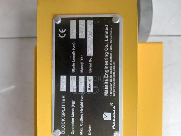 Masalta Mbs42 Block Splitter - thumbnail 2