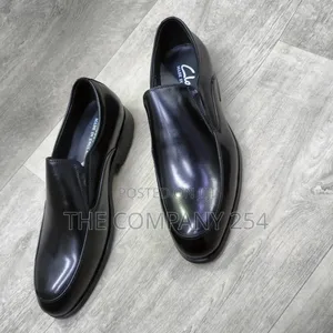 Casual Leather Slip on Mens Official Rubber Sole Clarks Shoeavailable