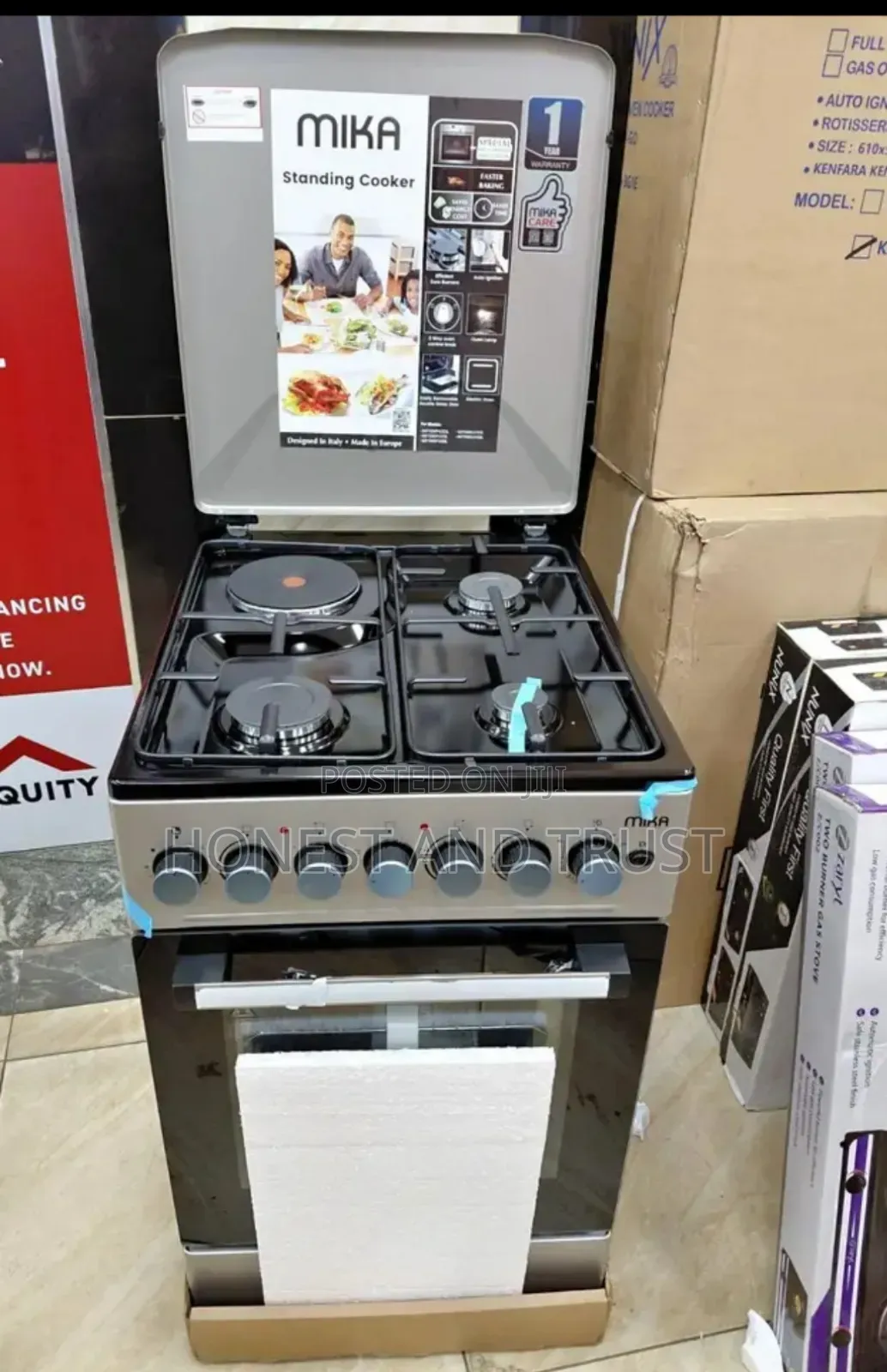 50 by 60cm Mika Standing Cooker With Oven