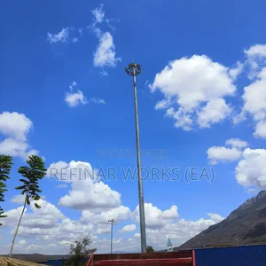 High Mast Lighting Tower Fabrication – Heavy Duty Steel
