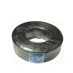 Double Shielded Astel 100m Rg6 Coaxial Cable Black High Quality