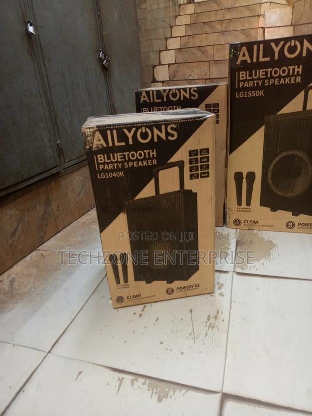 Ailyons Party Speaker 10” With 2 Wireless Microphone