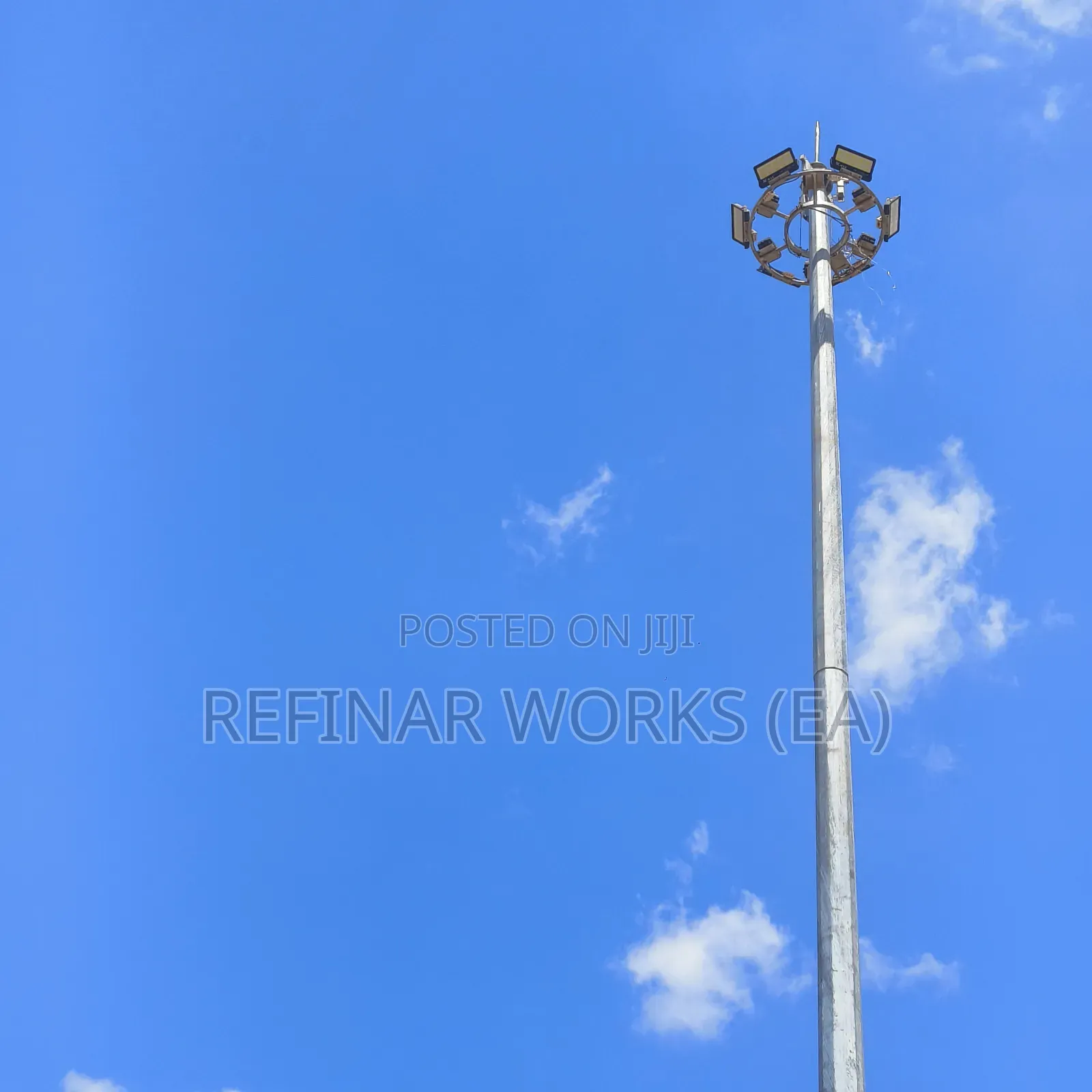 Custom High Mast Towers – Manual / Motorized Winch Options