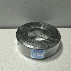 1 Year Warranty Astel 100m Rg6 Coaxial Cable Black Durable