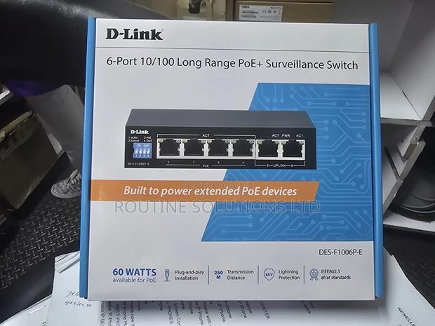 Dlink 6-Port 10/100 Poe Switch Des-F1006p-E - main view