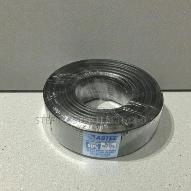 Quality Ensured Astel 100m Rg6 Coaxial Cable Black Reliable