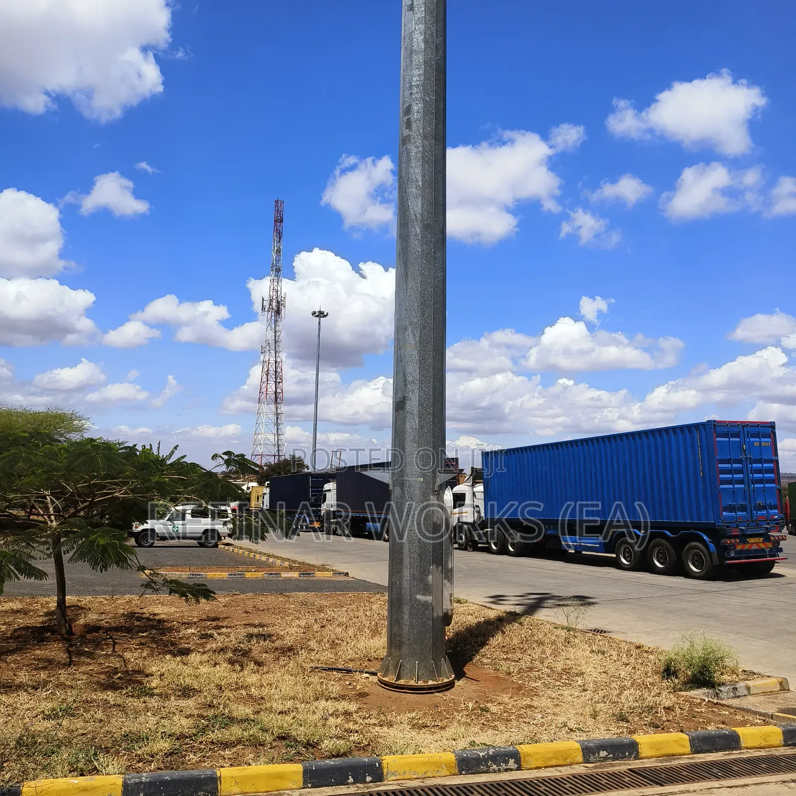 High Mast Poles for Roads, Yards Industrial Lighting