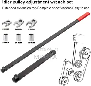 8 Pcs, Serpentine Belt Removal Tool Set, Idler Pulley Tensioner Kit
