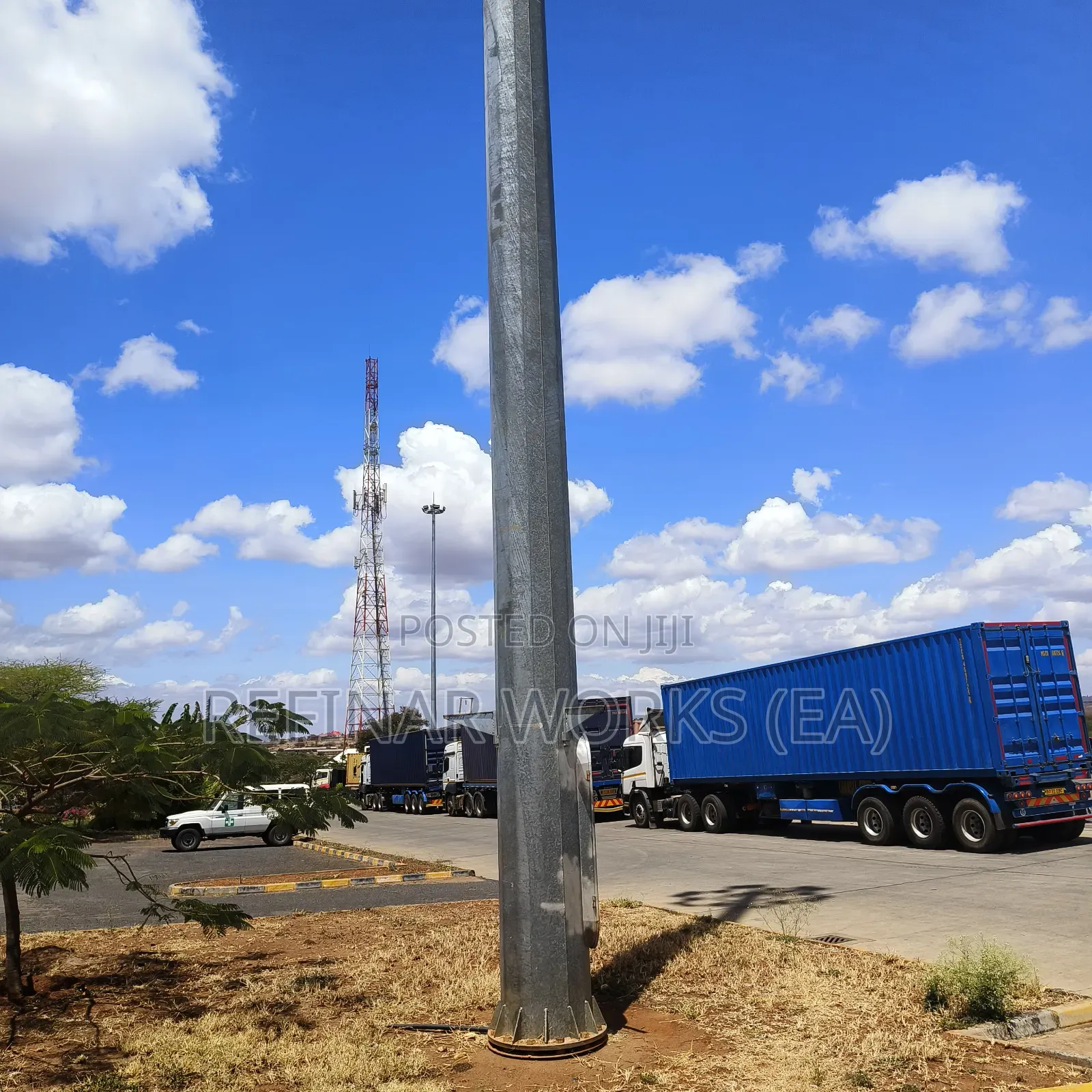 Heavy-Duty High Mast Towers – Fabrication Installation