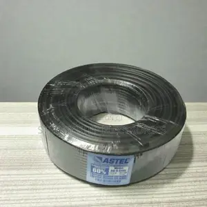 Reliable Performance Astel 100m Rg6 Coaxial Cable Black Strong