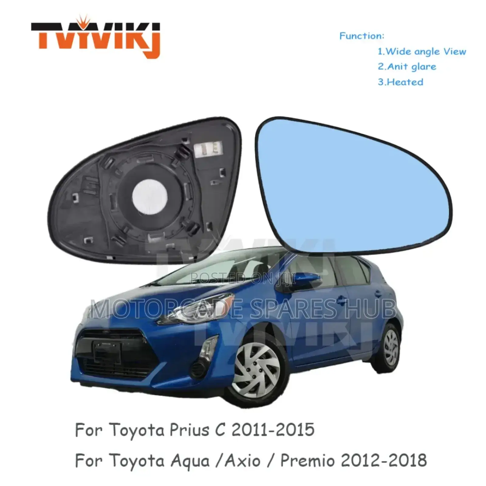 Toyota Fielder Axio 2012-2018 Side Mirror Glass