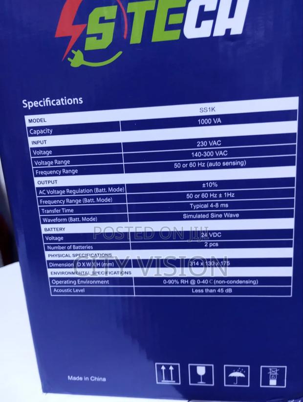 Stech Ups 1000va Ss1k 1kva - thumbnail 3