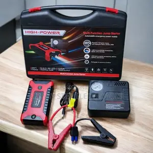 Emergency 12v Car Jump Starter 99800mah With Inflator Power Bank