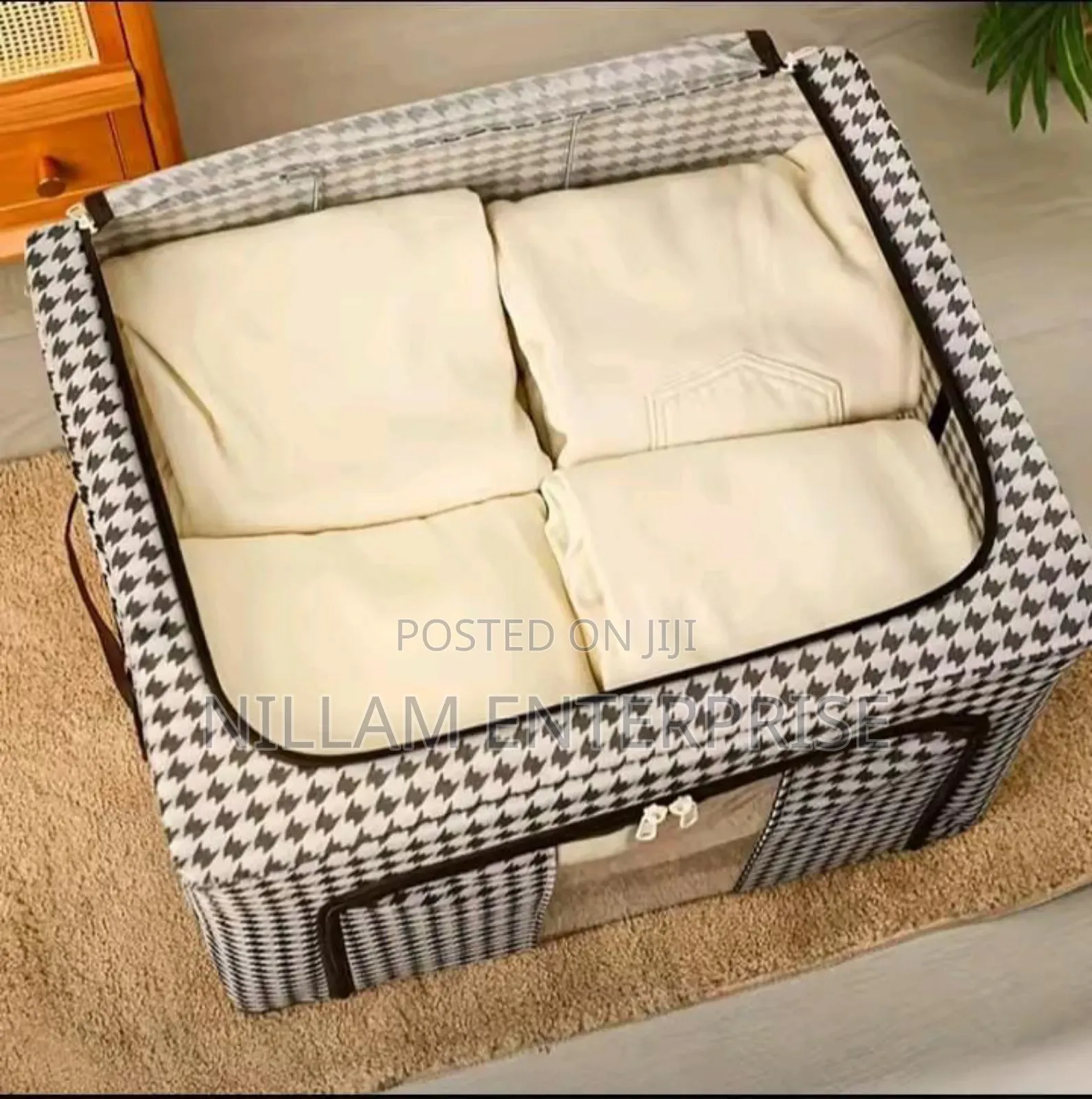 Foldable Oxford Cloth Fabric With Steel Frame Storage Box