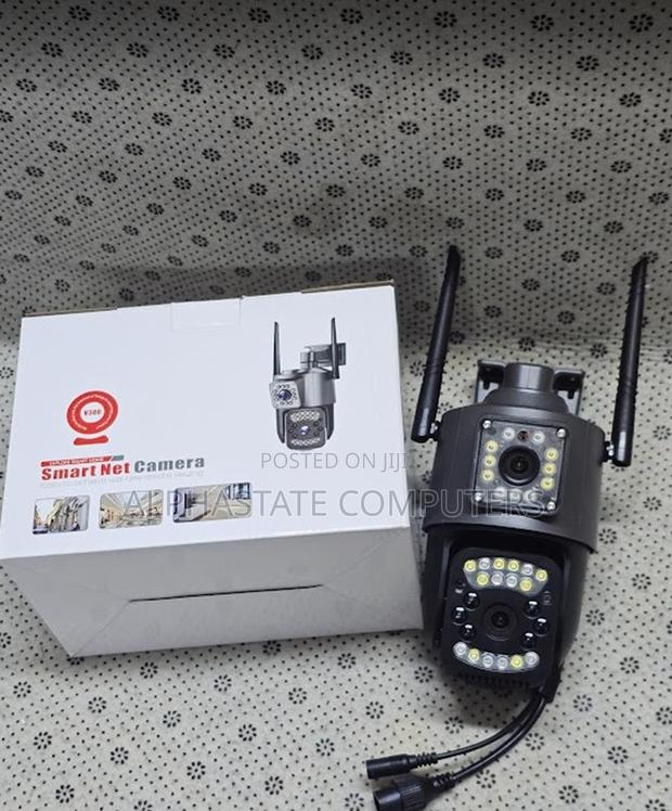 Dual Lens Camera 4g Supported With Lan Outdoor PTZ CCTV Camera